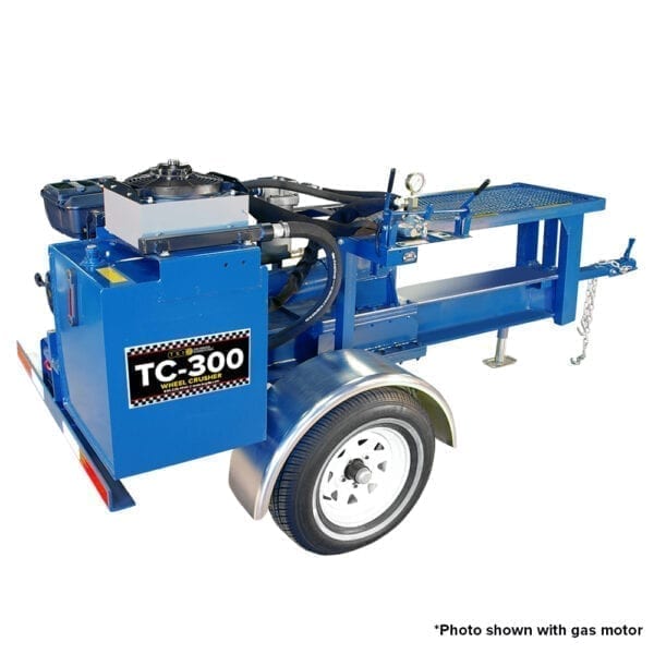 Display of TC 300 D wheel crusher