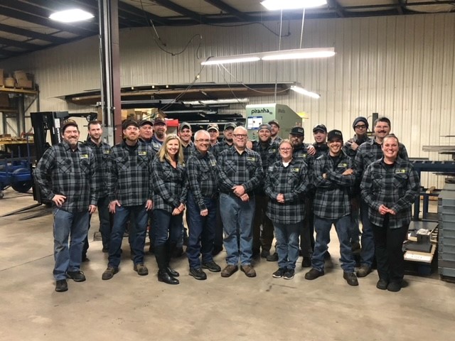 TSI crew members in black flannel