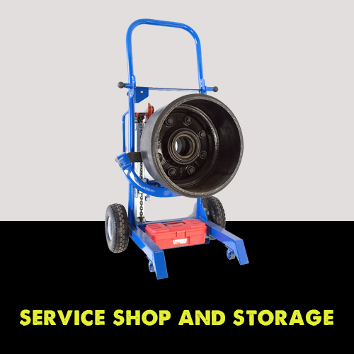 Service shop and storage equipment